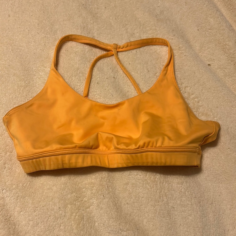 Yellow REEBOK sports bra